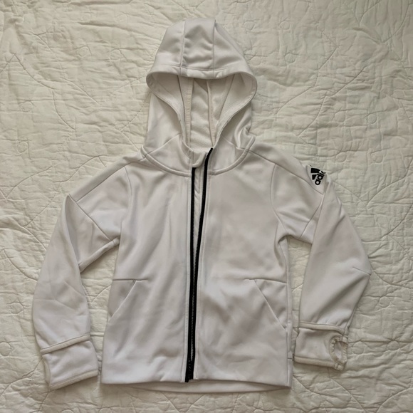 Adidas zip up hoodie Sz 5 - Picture 1 of 4